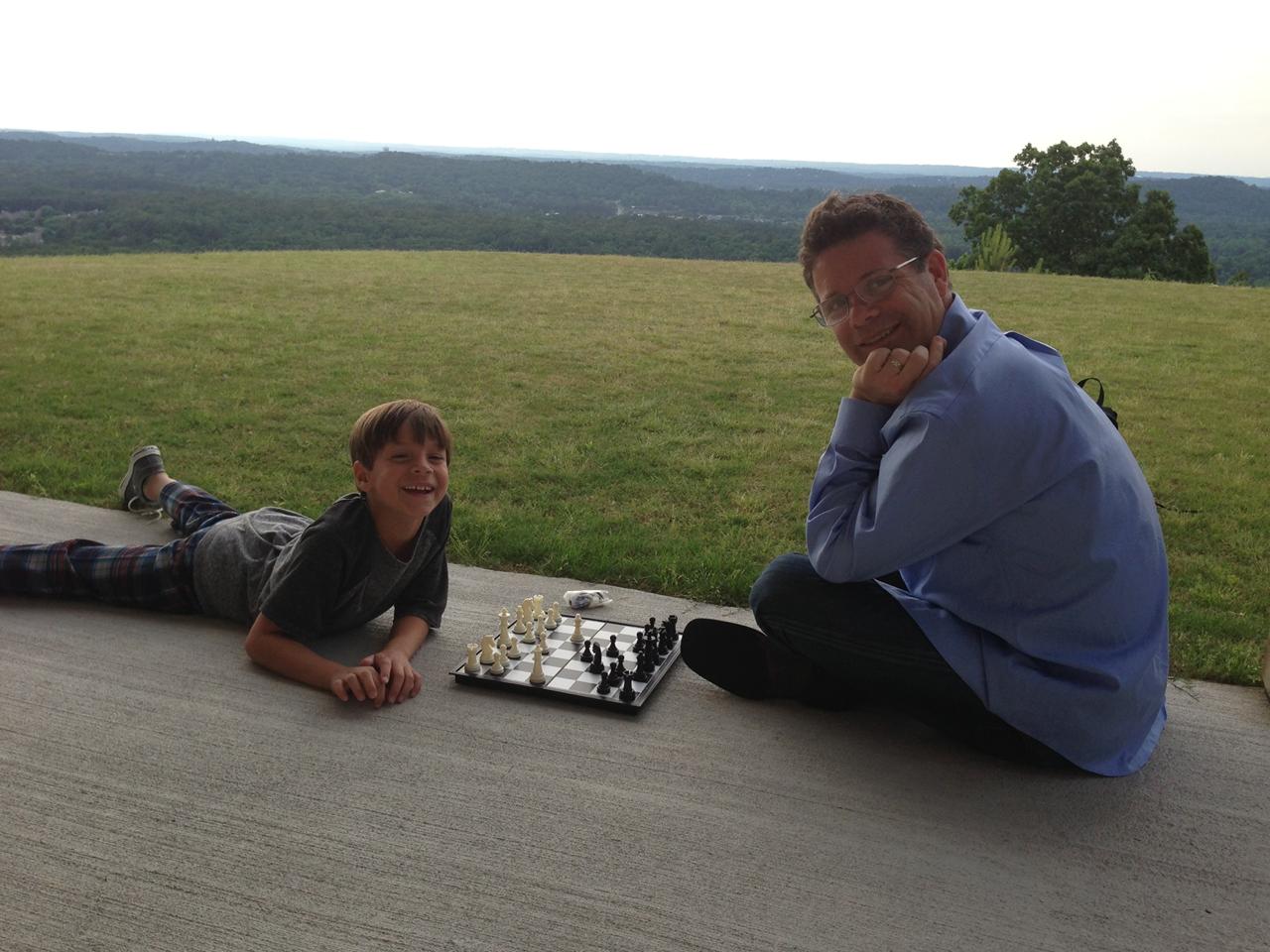 LionHeart talent with co-star during break in filming